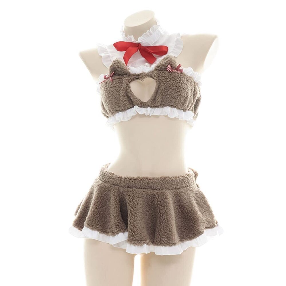 3512 Sexy Lingerie Negligee Naughty Cat Anime Cosplay Costume Outfit Cute